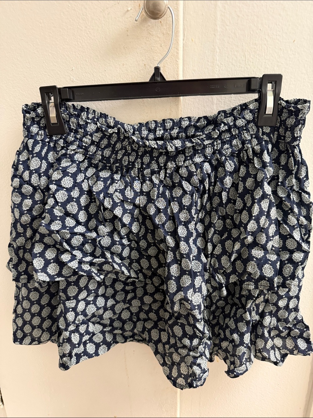 Scotch & Soda Navy and White Printed Mini Skirt